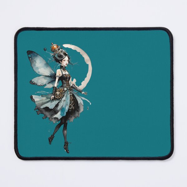 Item preview, Fairy or elf as steampunk blue black dainty designed and sold by IHImage.