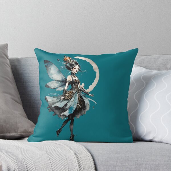 Item preview, Fairy or elf as steampunk blue black dainty designed and sold by IHImage.