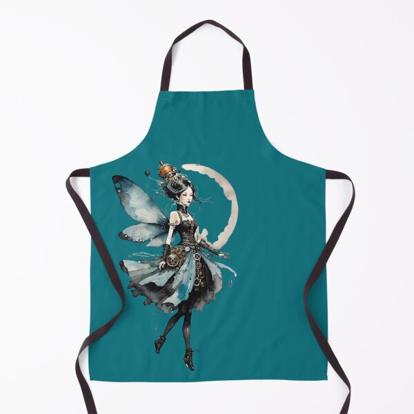 Item preview, Fairy or elf as steampunk blue black dainty designed and sold by IHImage.