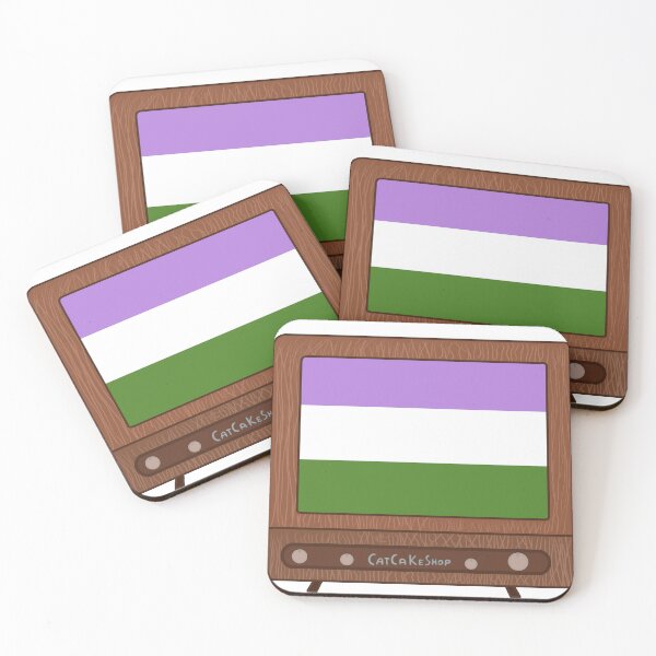 Item preview, TV Glowing in Genderqueer Colors designed and sold by CatCaKeShop.