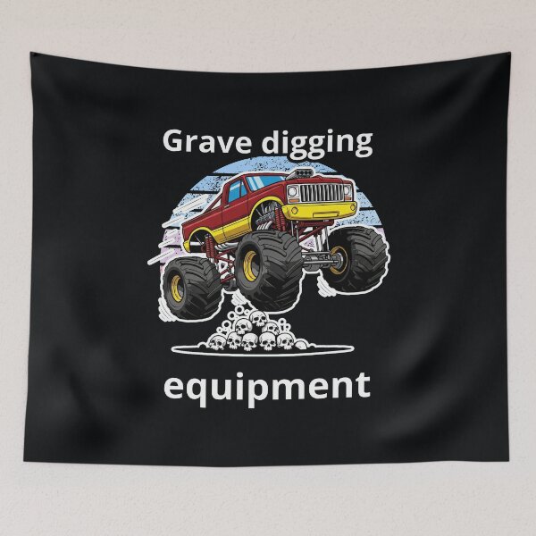 Item preview, Bold Monster Truck Graphic Featuring Skull Pile designed and sold by SplashTastic.