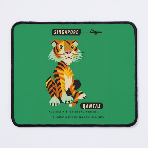 Item preview, Qantas Vintage Poster - Singapore Tiger designed and sold by malero-design.