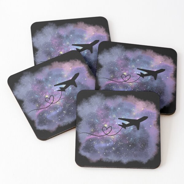 Item preview, Airplane Love in the Galaxy – Travel & Wanderlust Design designed and sold by Tiatooty.