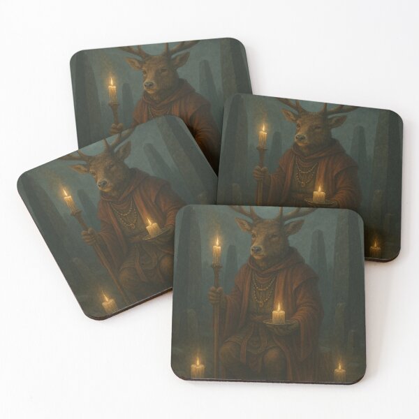 Item preview, Deer Shaman Among Megaliths designed and sold by Lolili69.