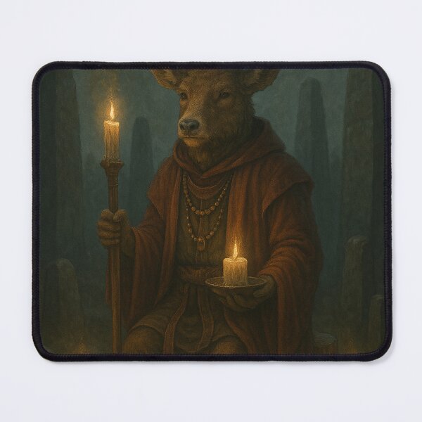 Item preview, Deer Shaman Among Megaliths designed and sold by Lolili69.