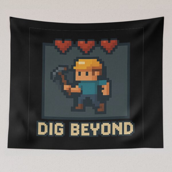 Item preview, Pixel Miner’s Quest – Dig Beyond designed and sold by ArcadiaSilence.