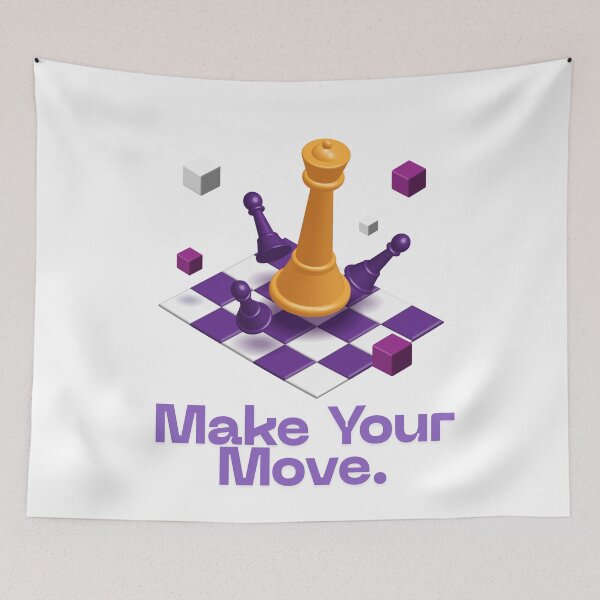 Item preview, Make Your Move Chess Design designed and sold by Unik Store.