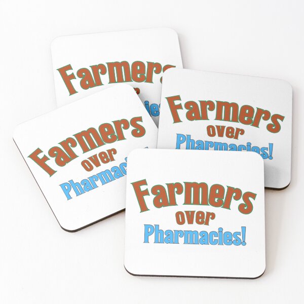 Item preview, Farmers over Pharmacies! designed and sold by Kid Wits Ink  "Wise enough to leave a lasting impression!".