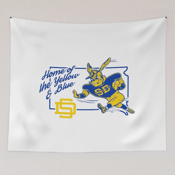 Item preview, Jackrabbit Yellow & Blue 2 designed and sold by VintageVarsity5.
