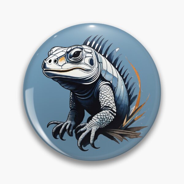 Item preview, lizard white blue orange designed and sold by IHImage.