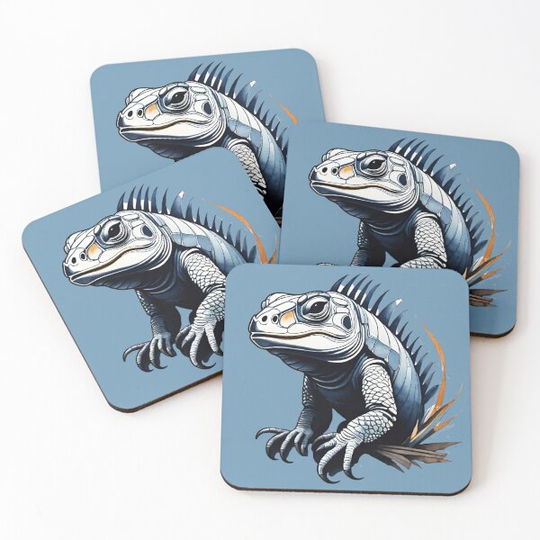 Item preview, lizard white blue orange designed and sold by IHImage.