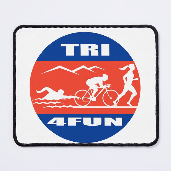 Item preview, Tri for Fun - Triathlete sticker or shirt - run, bike, swim designed and sold by PIXEL POP DESIGNS - Beyond the Norm!.