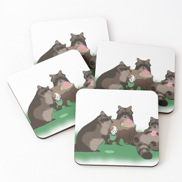 Item preview, Raccoon Teaparty designed and sold by AmondoArt.