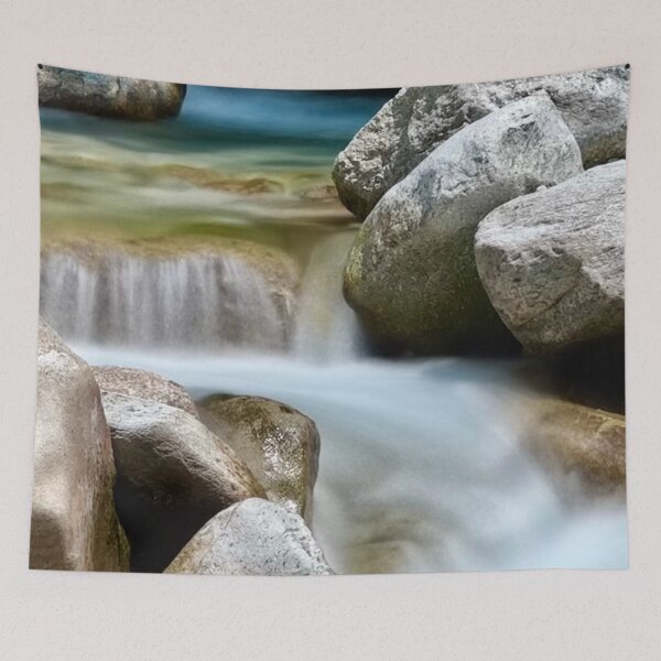 Item preview, Serene Mountain Stream Amidst Rocks designed and sold by Pamela Storch.