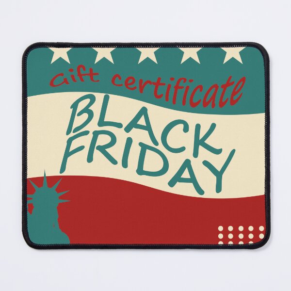 Item preview, Retro Black Friday Gift Certificate Design with Statue of Liberty designed and sold by CheriTanya.