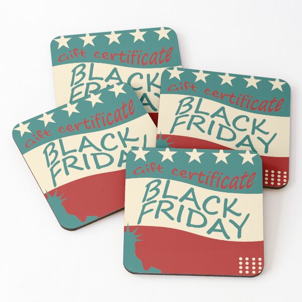 Item preview, Retro Black Friday Gift Certificate Design with Statue of Liberty designed and sold by CheriTanya.
