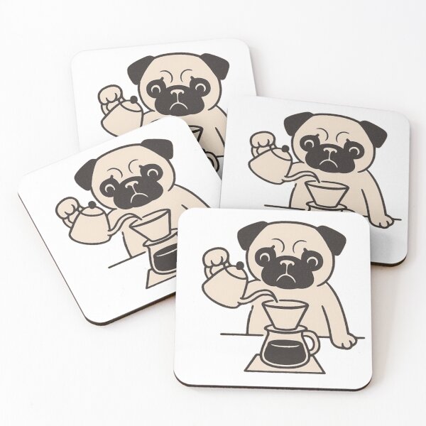 Item preview, Pug and coffee designed and sold by Yemimendez.