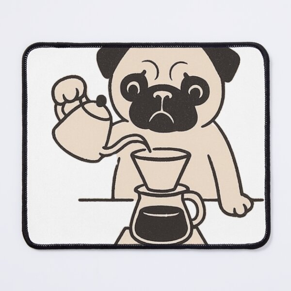 Item preview, Pug and coffee designed and sold by Yemimendez.