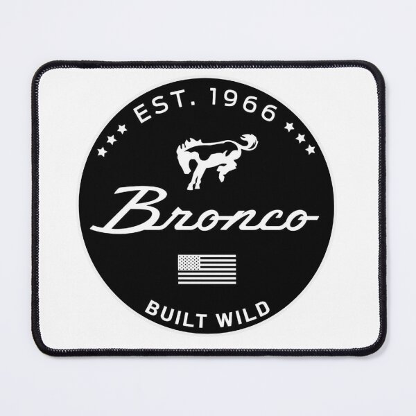Item preview, Bronco est. 1966 built wild black and white sticker and t-shirt designed and sold by PIXEL POP DESIGNS - Beyond the Norm!.