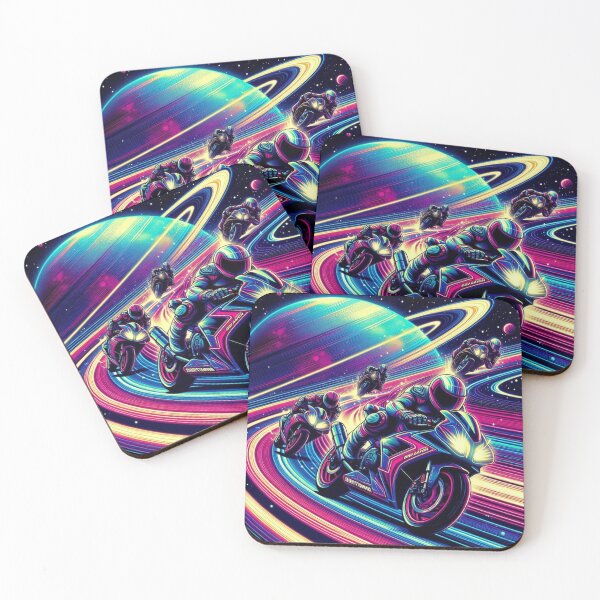 Item preview, motorcycle race in space designed and sold by Dogandesighn.