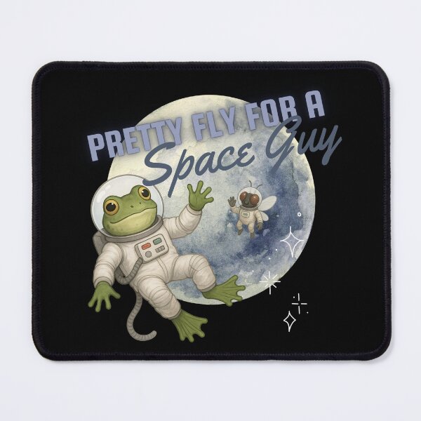 Item preview, Pretty Fly Frog Astronaut designed and sold by OffTheCuffPrints.