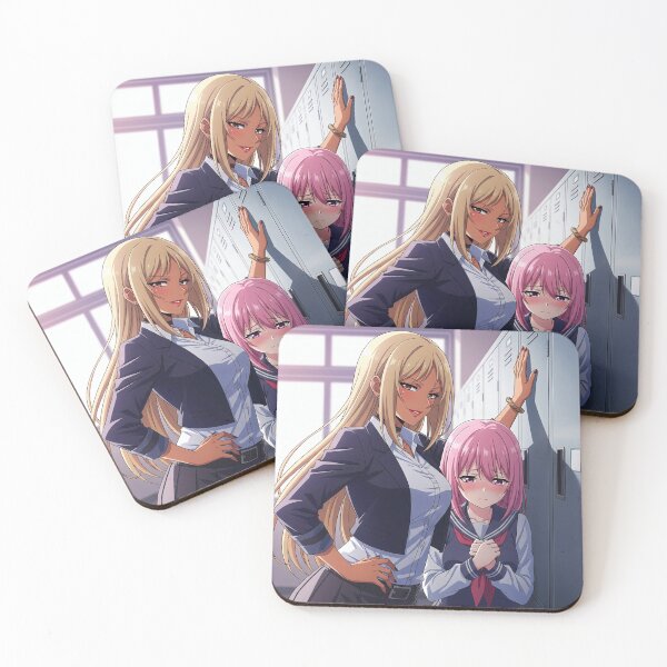 Item preview, Blonde haired Gyaru Waifu and her shy schoolmate designed and sold by GerwantSHOP.