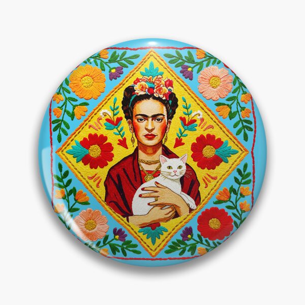 Item preview,  Frida Kahlo embroidered Inspired   designed and sold by TeeARTHY.