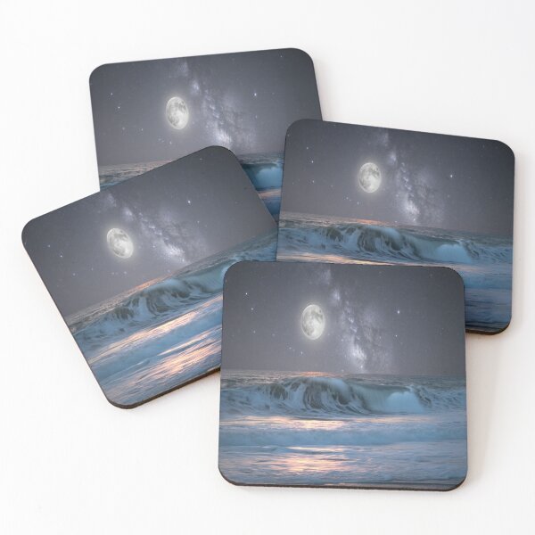 Item preview, Lifestyle Hub: Moonlit Ocean Under Starry Sky designed and sold by M&M Lifestyle Hub.