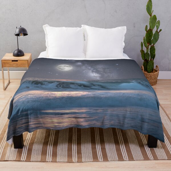 Item preview, Lifestyle Hub: Moonlit Ocean Under Starry Sky designed and sold by M&M Lifestyle Hub.