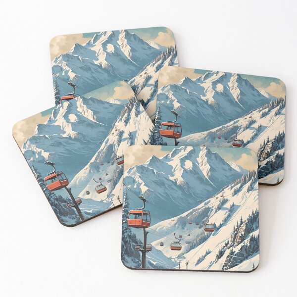 Item preview, Retro Ski Poster Style | Vintage Wall Decor Design designed and sold by Esterlane.