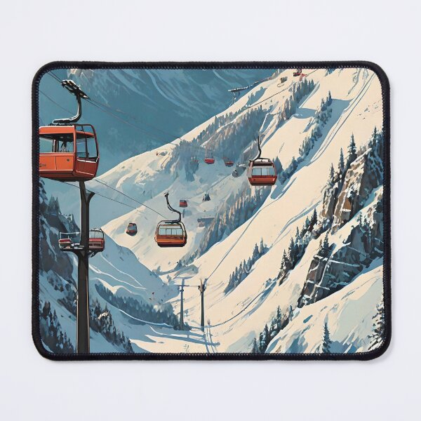 Item preview, Retro Ski Poster Style | Vintage Wall Decor Design designed and sold by Esterlane.