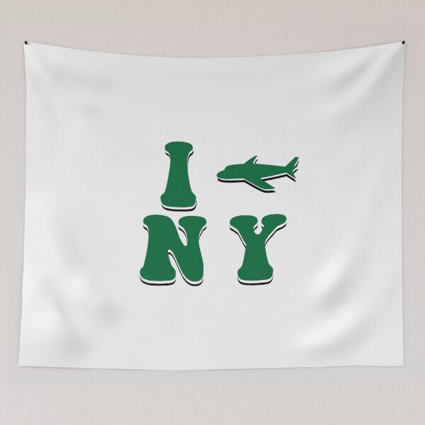 Item preview, New York Jets I Jet NY Funky Retro designed and sold by Gang Green Gear.