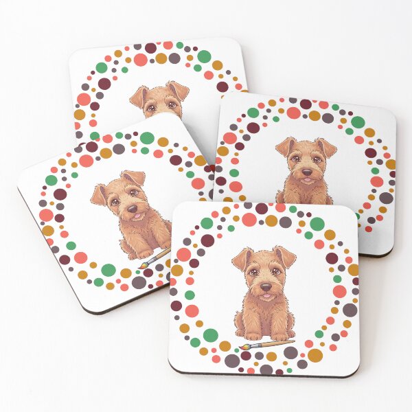 Artikelvorschau, Feiern Sie den Dot Day mit meinem Irish Terrier | Bunte Hundekunst entworfen und verkauft von The Real Life Symphony.