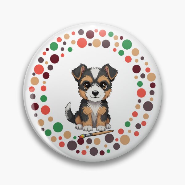 Artikelvorschau, Feiern Sie den Dot Day mit meinem Australian Terrier | Bunte Hundekunst entworfen und verkauft von The Real Life Symphony.