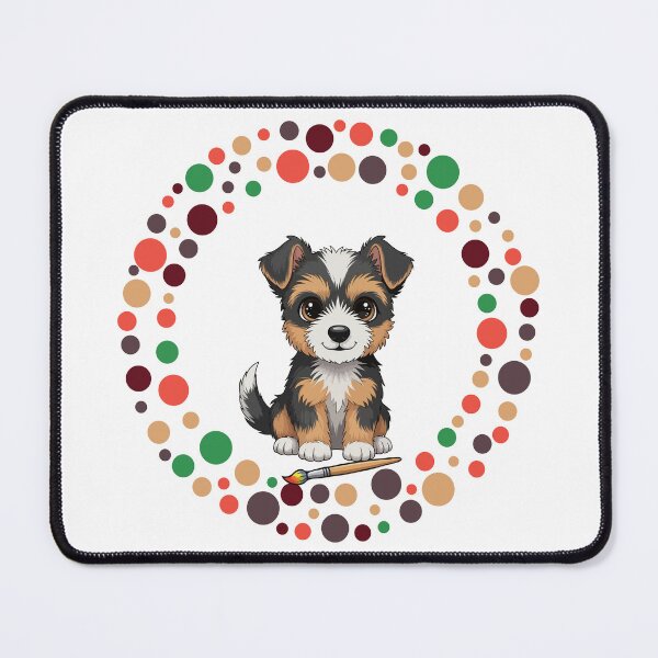 Item preview, Celebrate Dot Day with My Australian Terrier | Colorful Dog Art designed and sold by The Real Life Symphony.