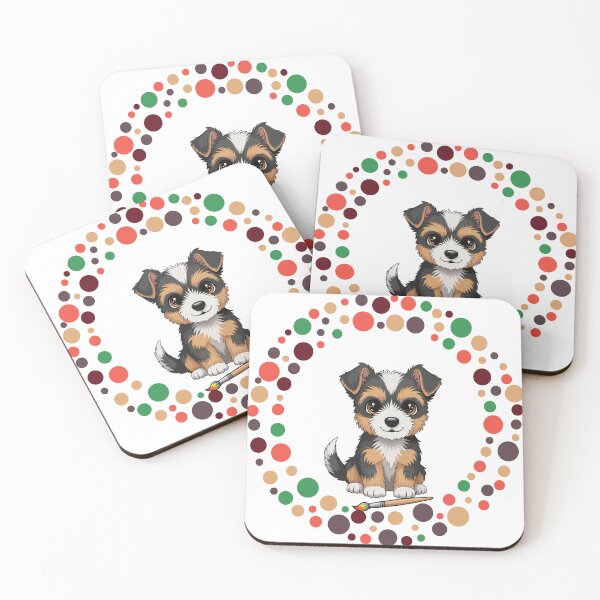 Artikelvorschau, Feiern Sie den Dot Day mit meinem Australian Terrier | Bunte Hundekunst entworfen und verkauft von The Real Life Symphony.