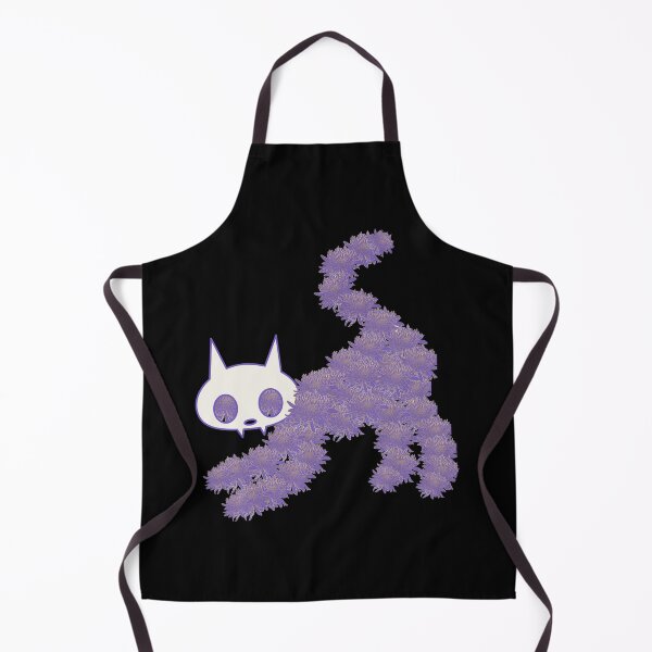 Item preview, Spooky Cute Cat Skeleton with Purple Flowers designed and sold by SunandShade.