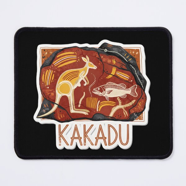 Item preview, A Kakadu Rock Art Inspired Design: Ubirr Dreaming designed and sold by Digital Dreams Arts.