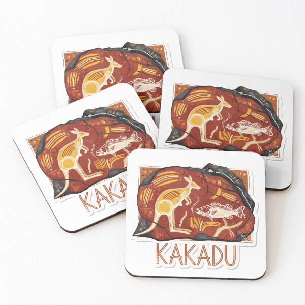 Item preview, A Kakadu Rock Art Inspired Design: Ubirr Dreaming designed and sold by Digital Dreams Arts.