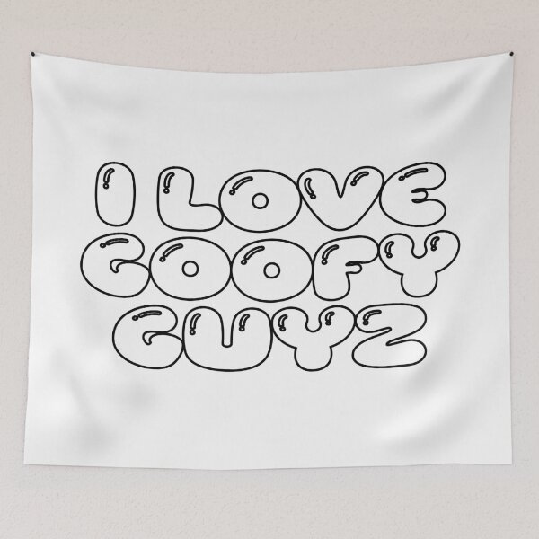 Item preview, i love goofy guyz (white) designed and sold by Aesthetic Crew.