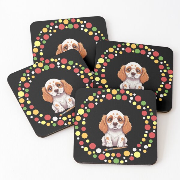 Item preview, Celebrate Dot Day with My English Setter | Colorful Dog Art designed and sold by The Real Life Symphony.