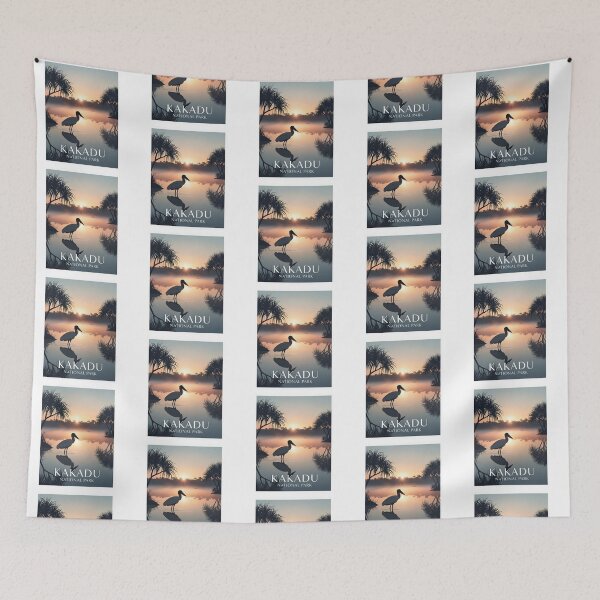 Item preview, Kakadu Sunrise: A Serene Billabong Silhouette designed and sold by Digital Dreams Arts.