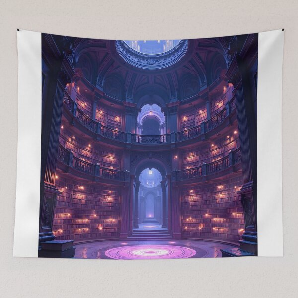 Item preview, The Enchanted Library of Luminescence designed and sold by oanaunciuleanu.