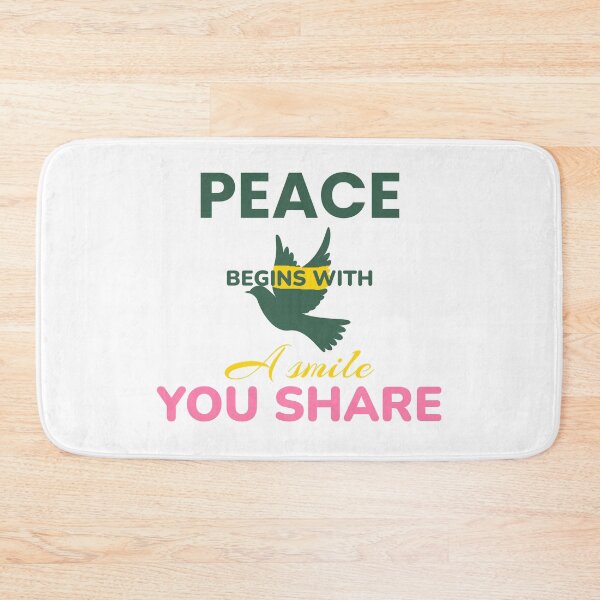 Item preview, Peace begins with a smile you share  designed and sold by mer-ONE.