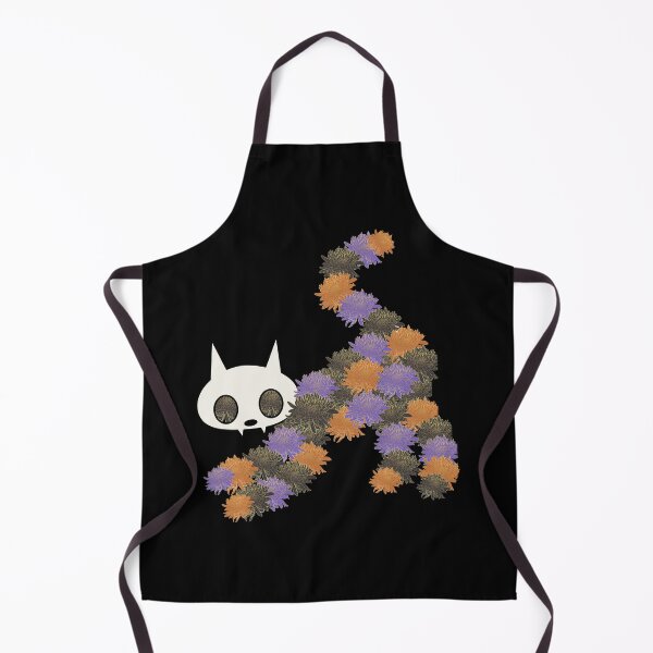 Item preview, Spooky Cute Calico Cat Skeleton with Orange, Purple, Black Flowers designed and sold by SunandShade.