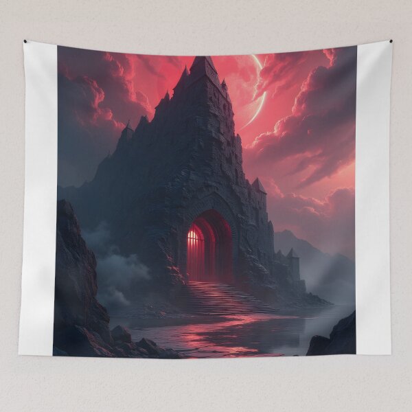 Item preview, The Crimson Eclipse Citadel designed and sold by oanaunciuleanu.