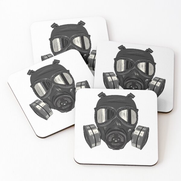 Item preview, Gas Mask Illustration | Dark Aesthetic Survival Design designed and sold by mayadesignshop.