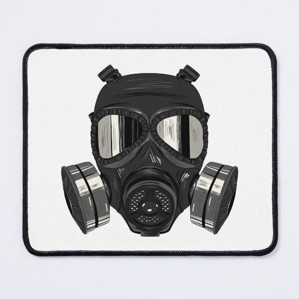 Item preview, Gas Mask Illustration | Dark Aesthetic Survival Design designed and sold by mayadesignshop.