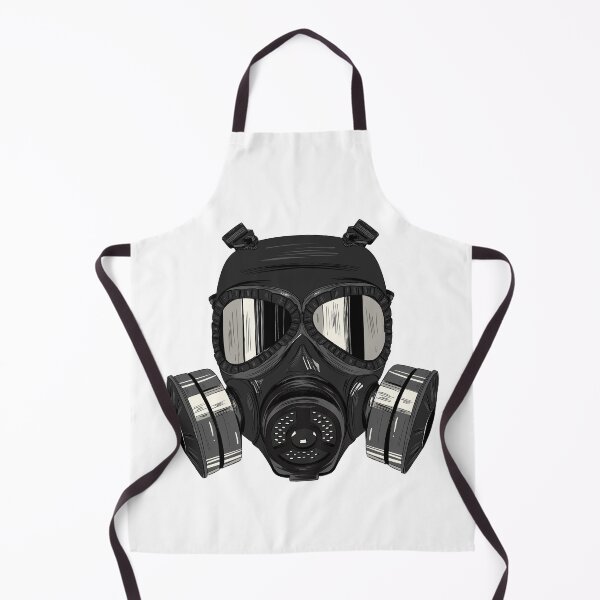 Item preview, Gas Mask Illustration | Dark Aesthetic Survival Design designed and sold by mayadesignshop.