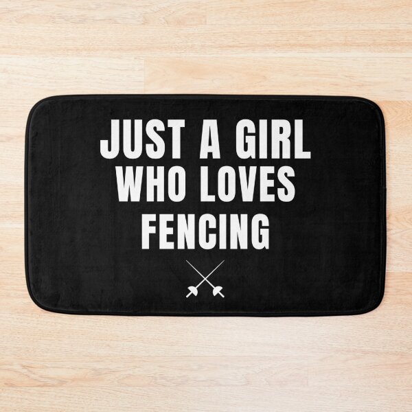 Item preview, Just A Girl Who Loves Fencing designed and sold by I-wanna-T-shirt.